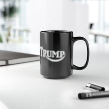 Load image into Gallery viewer, Trump Triumph Mashup Logo Black Mug, 15oz