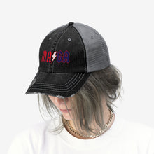 Load image into Gallery viewer, MAϟGA Trump Rock Parody Unisex Trucker Hat