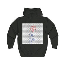 Load image into Gallery viewer, Trump’s The Wall Pink Floyd Parody Premium Unisex Hooded Zip Sweatshirt