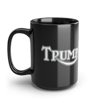 Load image into Gallery viewer, Trump Triumph Mashup Logo Black Mug, 15oz