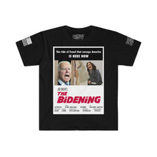 Load image into Gallery viewer, Joe Biden “THE BIDENING” The Shining Horror Parody Premium Unisex Softstyle T-Shirt