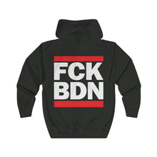 Load image into Gallery viewer, FCK BDN Unisex Premium Hooded Zip Sweatshirt
