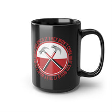 Load image into Gallery viewer, Trump’s The Wall Pink Floyd Parody Black Mug, 15oz