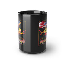 Load image into Gallery viewer, Donald Trump Flash Gordon 80’ Mashup Black Mug, 15oz