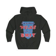 Load image into Gallery viewer, Everything Woke Unisex Premium Hooded Zip Sweatshirt