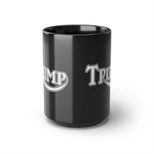 Load image into Gallery viewer, Trump Triumph Mashup Logo Black Mug, 15oz