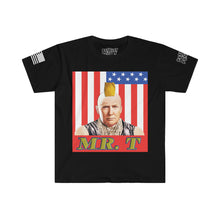 Load image into Gallery viewer, Mr. T-RUMP Parody Unisex Softstyle T-Shirt
