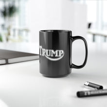 Load image into Gallery viewer, Trump Triumph Mashup Logo Black Mug, 15oz
