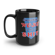 Load image into Gallery viewer, Everything Woke Black Mug, 15oz
