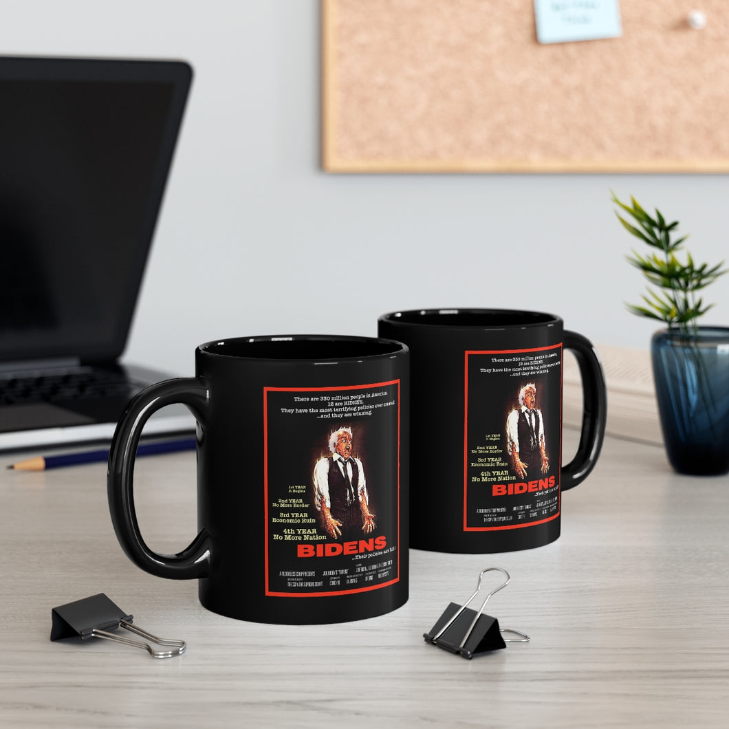 BIDENS  Scanners Horror Parody  Black Mug, 11oz