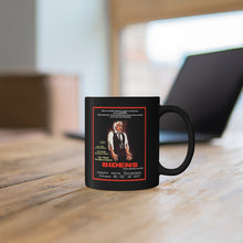 Load image into Gallery viewer, BIDENS  Scanners Horror Parody  Black Mug, 11oz
