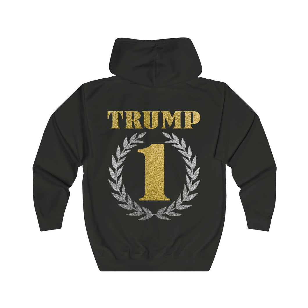 TRUMP 1 Premium Unisex Hooded Zip Sweatshirt