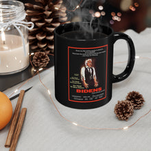 Load image into Gallery viewer, BIDENS  Scanners Horror Parody  Black Mug, 11oz
