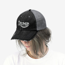 Load image into Gallery viewer, Trump Triumph Mashup Logo Unisex Trucker Hat
