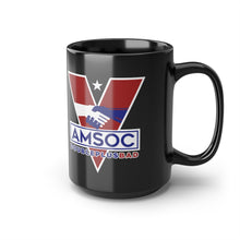 Load image into Gallery viewer, American Socialism AMSOC 1984 Parody Black Mug, 15oz
