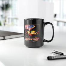 Load image into Gallery viewer, Donald Trump Flash Gordon 80’ Mashup Black Mug, 15oz
