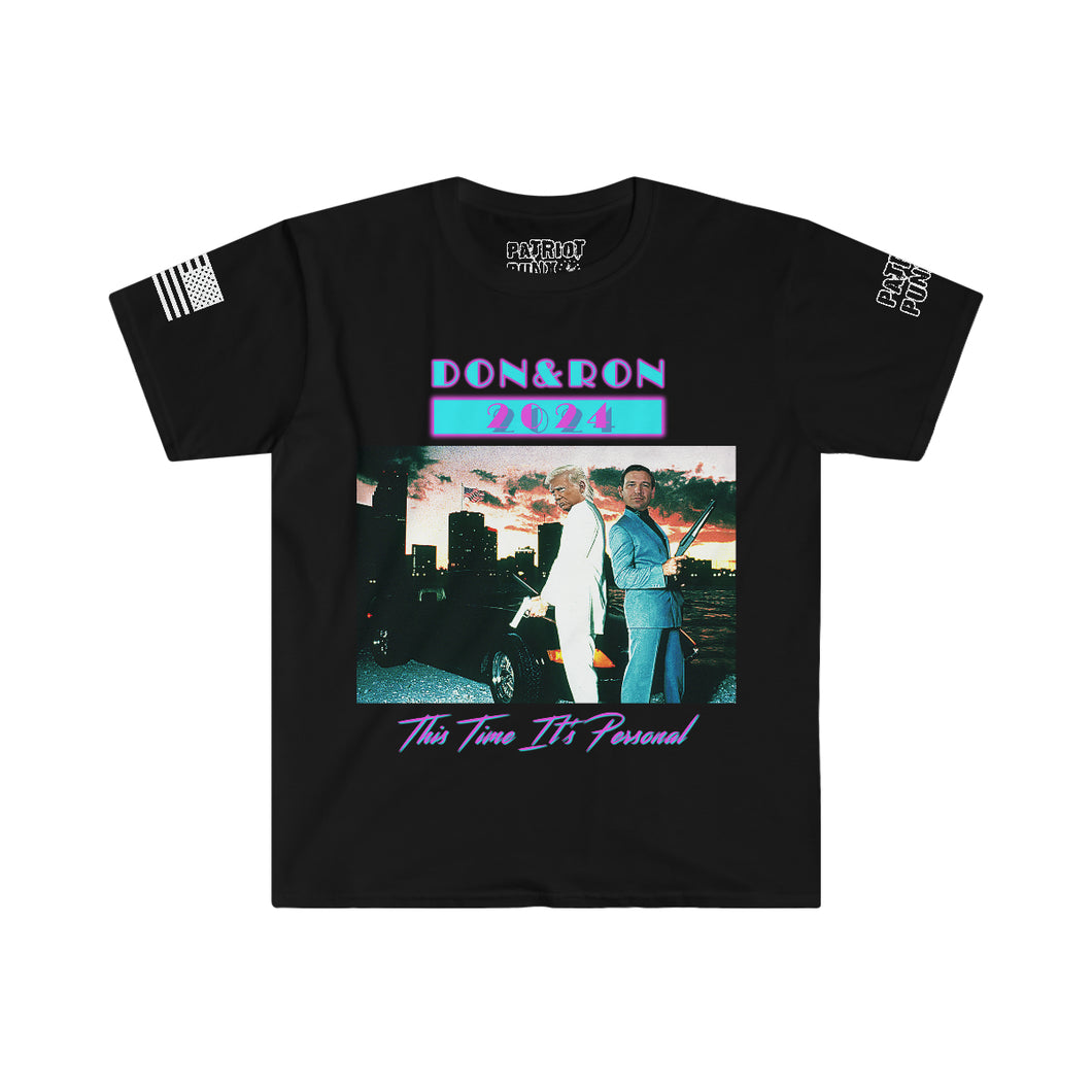 Don & Ron 2024 Miami Vice Parody Premium Unisex Softstyle T-Shirt