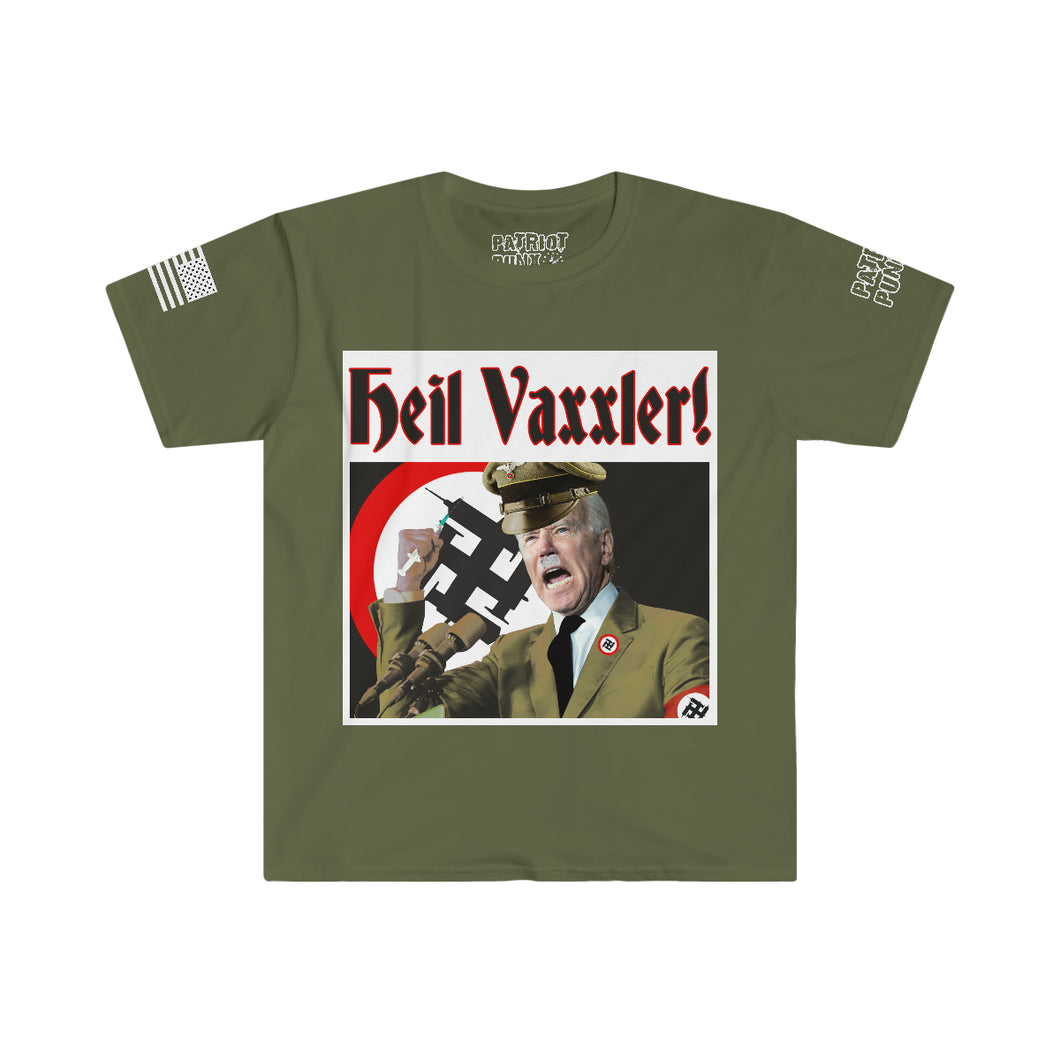 Heil Vaxxler! Presidential Parody Unisex Softstyle T-Shirt