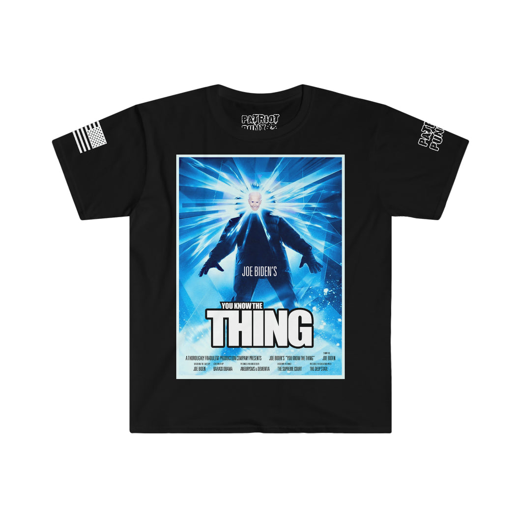 Joe Biden “You know…THE THING!” Horror Parody Premium Unisex Softstyle T-Shirt