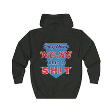 Load image into Gallery viewer, Everything Woke Unisex Premium Hooded Zip Sweatshirt
