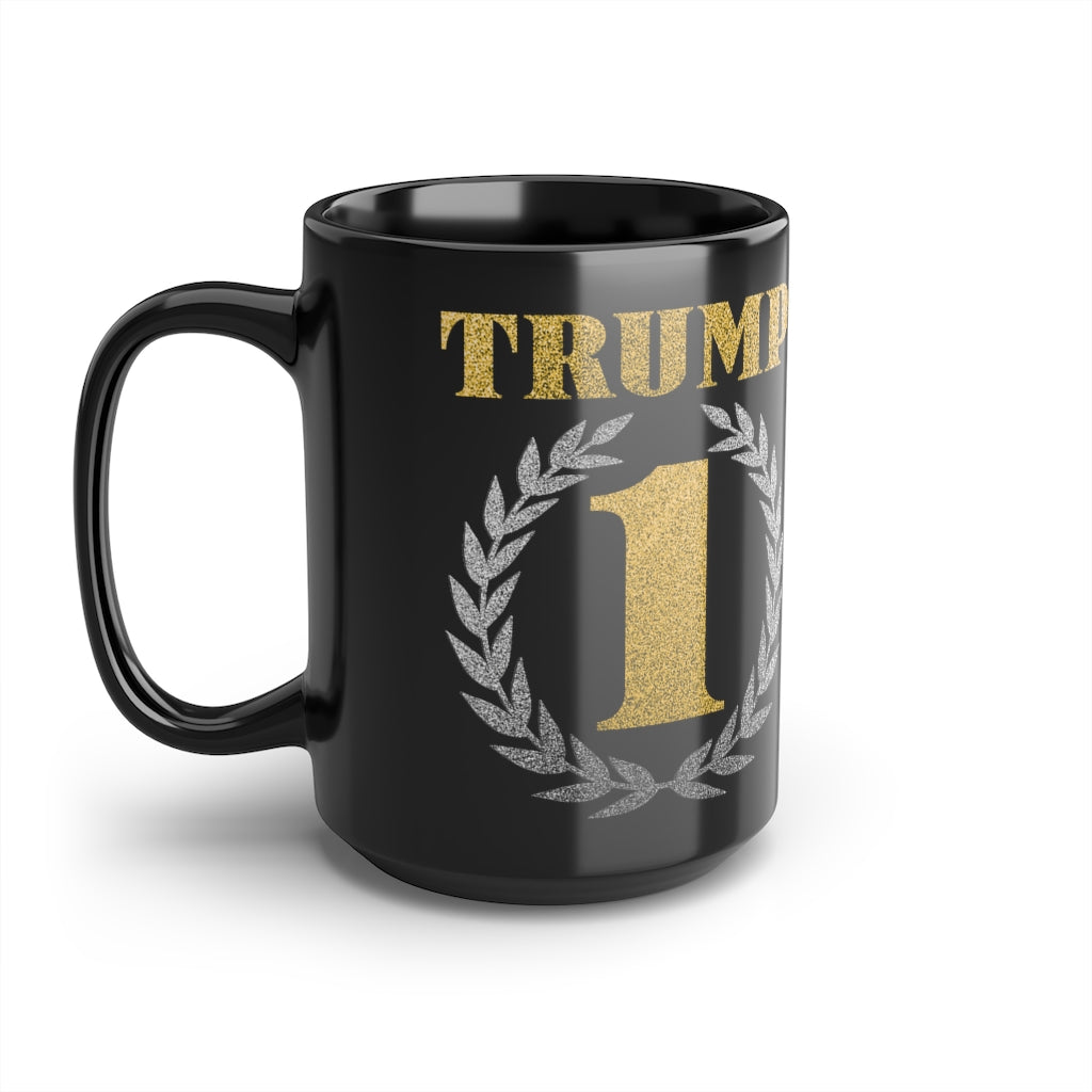 Trump1 Black Mug, 15oz