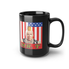 Load image into Gallery viewer, Mr. T-RUMP Parody Black Mug, 15oz
